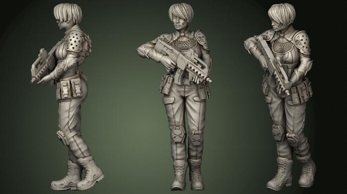 Military figurines (STKW_0791) 3D model for CNC machine
